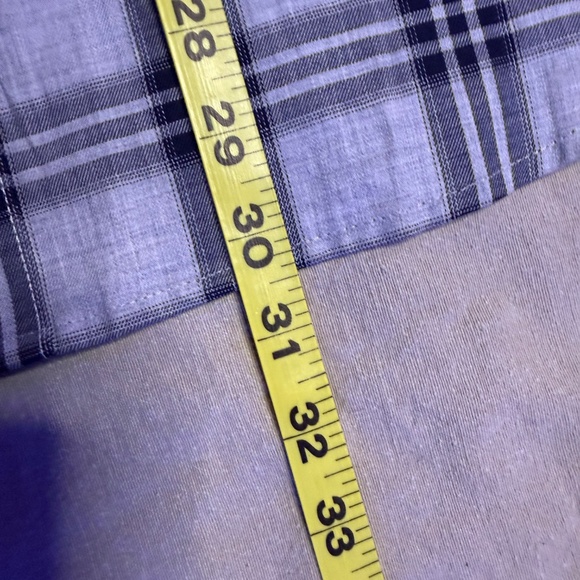 Marc Anthony Natural Stretch Plaid Button-Up Shirt – XL Slim Fit – Gray/Black - Picture 7 of 8